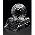Match Play Crystal Golf Award (3 1/4"x3 1/2"x2 3/8")